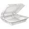 Dart Container 1-Compart Tray, Large, 9"x9", 200PK, White DCC90HT1R - alternate 1